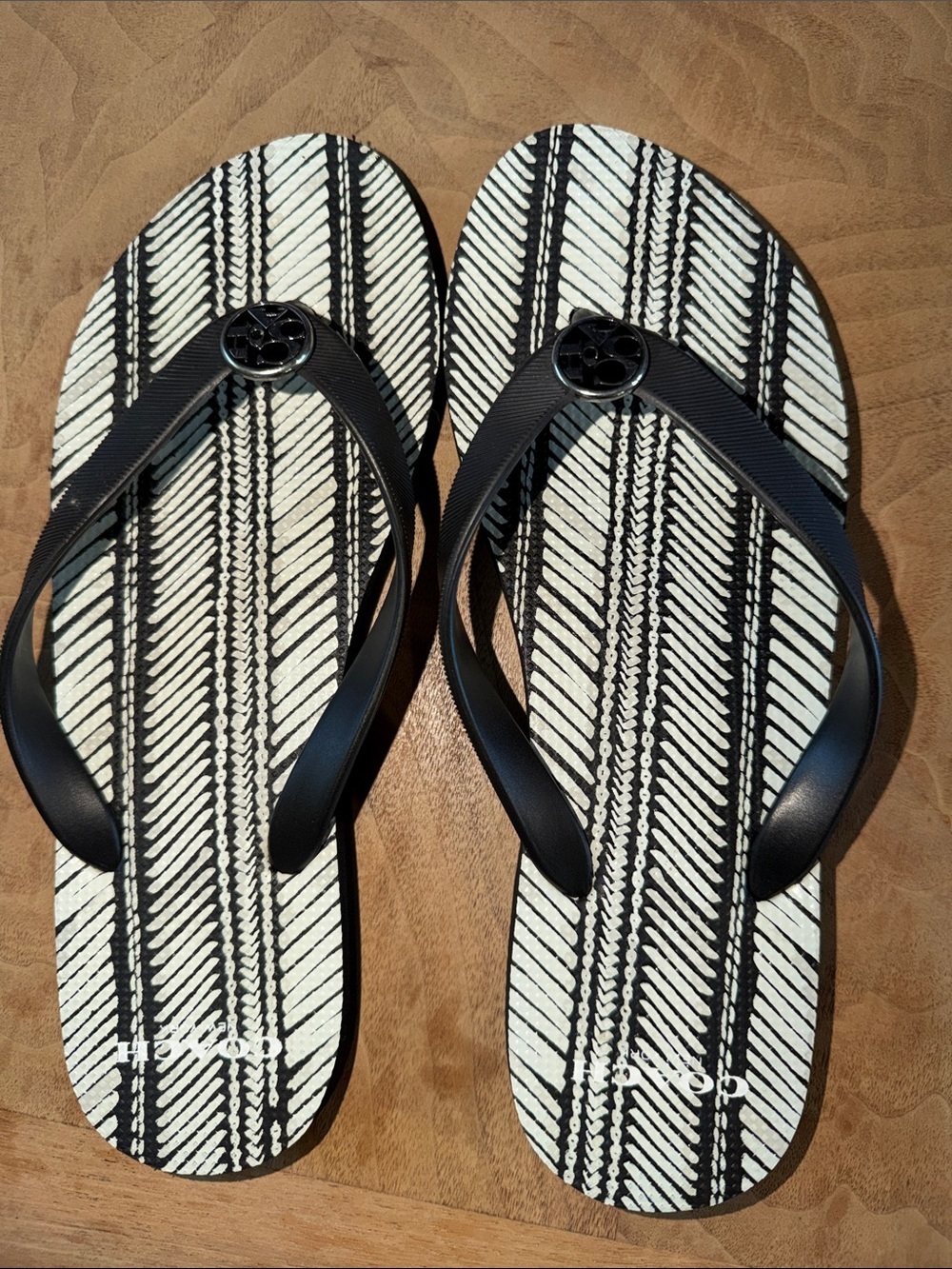 Coach Alessa Flip Flop Thong Sandals Size 7/8
